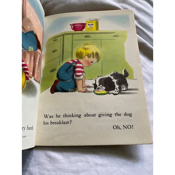 1966 The Little Boy Who Ran Away Hardcover Lucy & Emmo Samuel Lowe Company USA - Picture 12 of 16